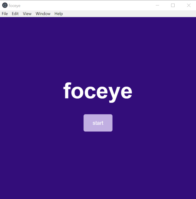 Foceye: staring meditation